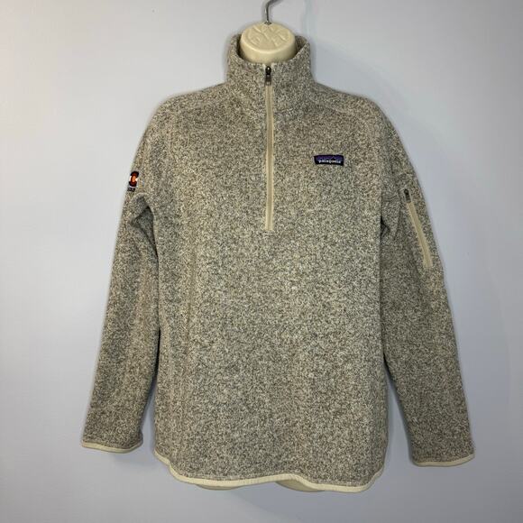 Patagonia Women's Better Sweater 1/4-Zip Fleece Pull Over Sweatshirt L - Picture 1 of 12